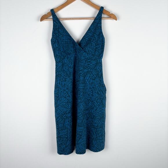 NWT Prana June Lake Blue Waters Shadow Sleeveless Dress - Picture 3 of 8